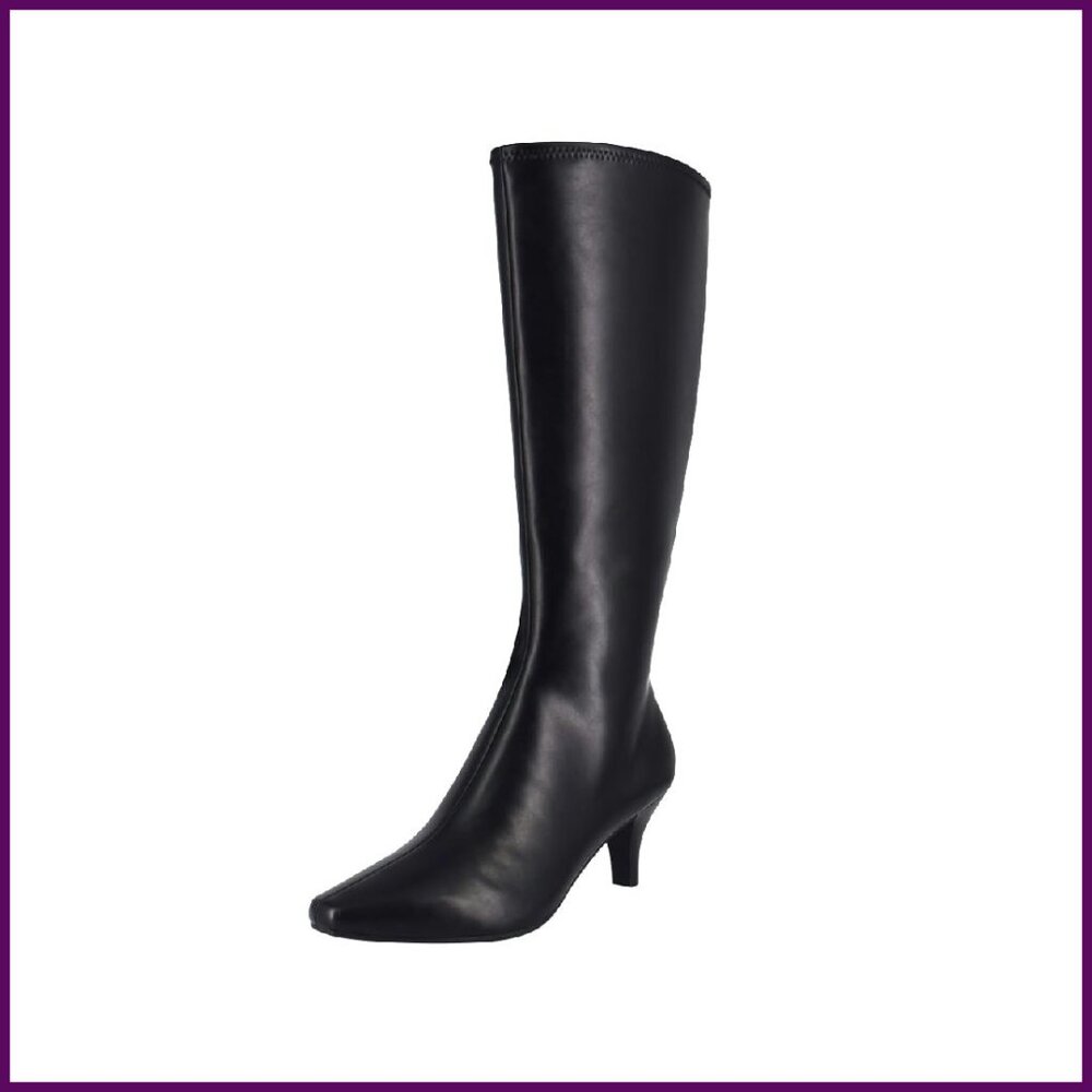 Knee-High Boots with Memory Foam, Wide Width, 2 1… - image 1